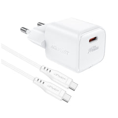 Acefast A77 mini PD30W GaN Fast Charge Adapter Charger with USB-C Cable