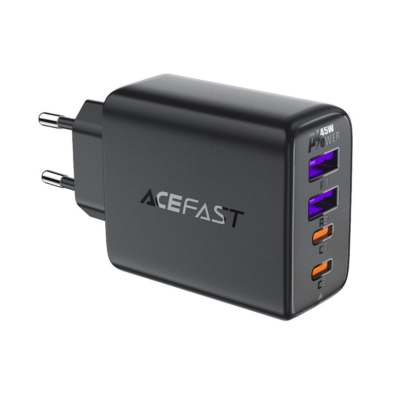 Acefast A61 PD45W GaN Fast Charge Adapter Charger 2xUSB-C + 2xUSB-A