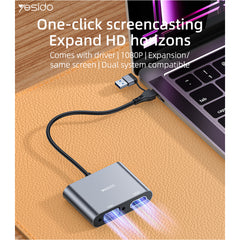 Yesido HM15 USB-C to HDMI / VGA Adapter