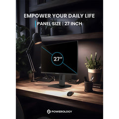 Powerology 27" 4K UHD Monitor - Black