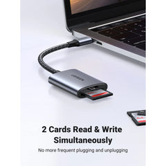 UGREEN USB-C Multifunctional Card Reader 5Gbps High-Speed Transfer Dual Slot Plug & Play