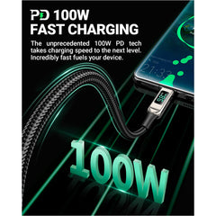 Acefast C6-03 100W Fast Charging Digital Display Superb Durability Data Cable USB-C to USB-C