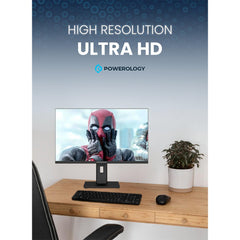 Powerology 27" 4K UHD Monitor - Black