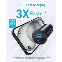 Anker Ultra Compact Dual Port USB-C USB-A Car Charger - Pixel Zones