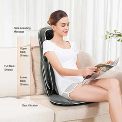 Porodo Neck And Back Seat Massager Heat Therapy & Multiple Massage Mode