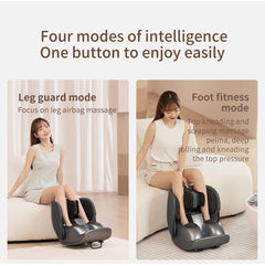 Porodo Lifestyle Foot And Calf Massager Heat & Air Wave Pulses And Multiple Massage Modes