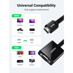 UGREEN 90813 HDMI to VGA Adapter Converter