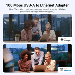 UGREEN USB-A to Ethernet Adapter 10/100 Mbps Network Adapter RJ45