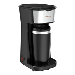 LePresso 450W Brew American Coffee Maker With Travel Mug One-Button Operation Reusable Nylon Filter Heat Insulated