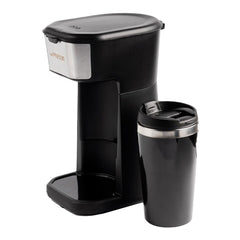 LePresso 450W Brew American Coffee Maker With Travel Mug One-Button Operation Reusable Nylon Filter Heat Insulated