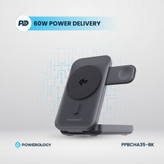 Powerology 10000mAh 3 in 1 Qi2 15W MagSafe Power Bank