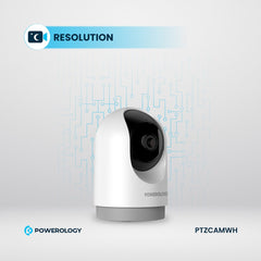 Powerology Indoor PTZ 2K Pan and Tilt Smart Camera