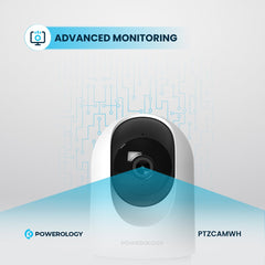 Powerology Indoor PTZ 2K Pan and Tilt Smart Camera