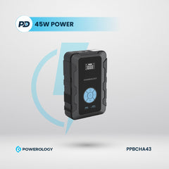 Powerology Jumpstart with Air Pump PD45W 3000A Max Current 20000mAh 160Psi