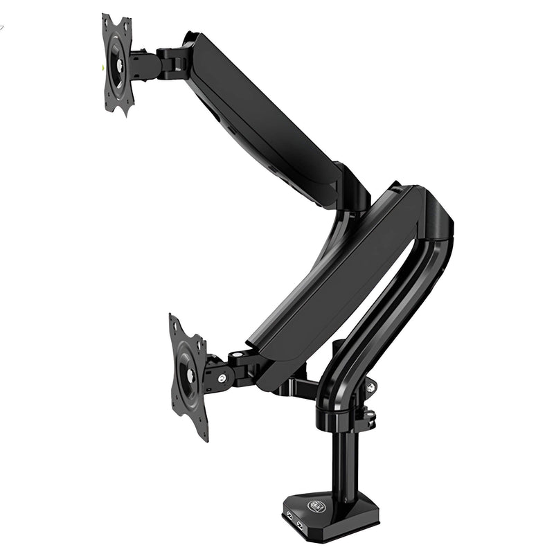 Kaloc DS90-2 Dual Desk Monitor Arm Stand Adjustable Gas Spring Support Max 32