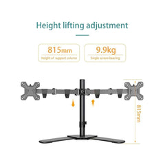 Kaloc DW220-T Dual Monitor Arm Desk Mount Fully Adjustable Stand 17" to 27" - Pixel Zones