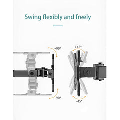 KALOC DW230-T 3 Monitor Desk Mount Fully Adjustable Stand 17" to 27" - Pixel Zones