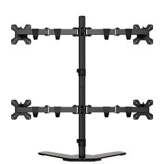 Kaloc DW240-T 4 Monitor Desk Mount Heavy Duty Fully Adjustable Stand 17" to 27" - Pixel Zones