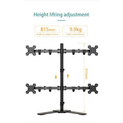 Kaloc DW240-T 4 Monitor Desk Mount Heavy Duty Fully Adjustable Stand 17" to 27" - Pixel Zones