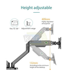 Kaloc KLC-DS200-B Monitor Arm Stand 15″-30″ - Pixel Zones