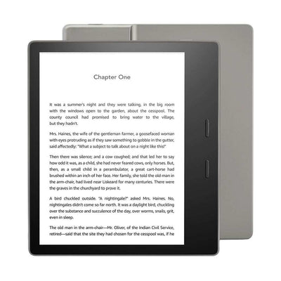 Amazon Kindle Oasis 8GB 7” E-Reader With Page Turn Buttons Adjustable Warm Light Waterproof Graphite