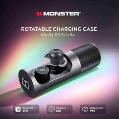 MONSTER Clarity 101 AirLinks Waterproof True Wireless Earphones - Pixel Zones