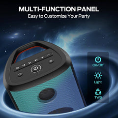 Monster Sparkle MS22119 Waterproof Bluetooth Party Speaker 80W - Pixel Zones