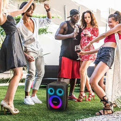 Tronsmart Halo 200 120W Karaoke Bluetooth Party Speaker with SoundPulse Audio Built-in Powerbank Up to 18 Hours of Playtime - Pixel Zones