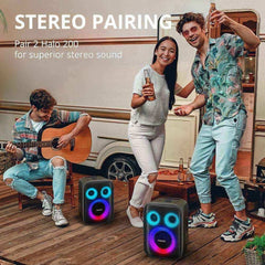 Tronsmart Halo 200 120W Karaoke Bluetooth Party Speaker with SoundPulse Audio Built-in Powerbank Up to 18 Hours of Playtime - Pixel Zones