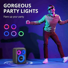 Tronsmart Halo 200 120W Karaoke Bluetooth Party Speaker with SoundPulse Audio Built-in Powerbank Up to 18 Hours of Playtime - Pixel Zones