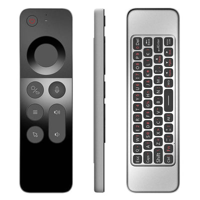 Air Mouse W3 4-in-1 Voice Remote, Keyboard and Mouse 2.4g Wireless Remote Control - Pixel Zones