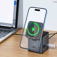 WiWU Wi-W025 9 in 1 Multi Ports Docking Station and Magsafe Wireless Charger - Pixel Zones